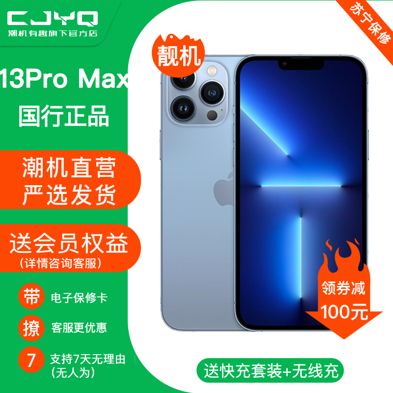 【二手95新】Apple iPhone13 Pro Max 远峰蓝 256GB 苹果13PM 蓝色 国行全网通 正品