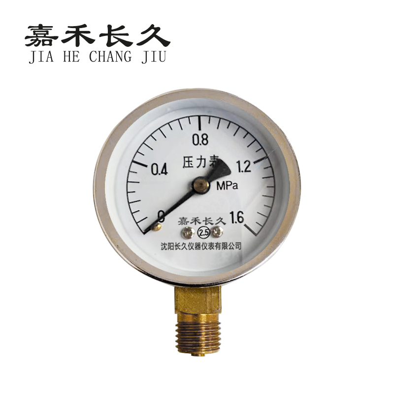 嘉禾长久+压力表检测定制型+Y40+块 0-1.6Mpa