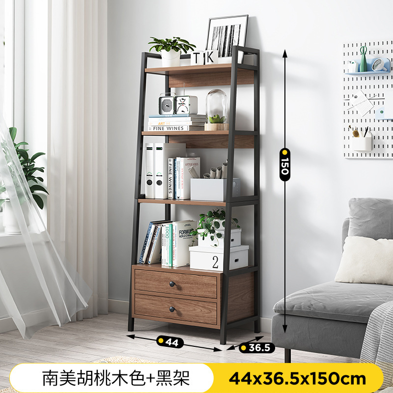 落地客厅梯形隔板层板置物架储物架床边收纳架靠墙窄置物架书柜视频