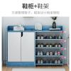 鞋架家用口实木色大容量多层防尘经济型玄关柜入户简易鞋柜收纳定制