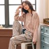 波迷娜(BOMINA)睡衣女珊瑚绒加厚法兰绒可爱2021年新款服套装可外穿 绒MLT1084女