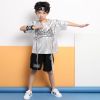 六一儿童节幼儿园表演出服装女亮片爵士舞蹈服装男童街舞练功套装 男童 110