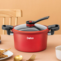 Debo德铂 DEP-799 苏非考斯微压锅 3.5L不粘煲汤锅电磁炉明火通用 22cm