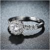 R839-CCouple Love Gold Rings铂金订婚戒指男女钻石情侣简约日韩送女朋友七夕情人节礼物
