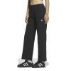 Adidas/阿迪达斯女士宽松运动休闲百搭黑色阔腿拼接连帽长裤