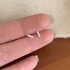 纯银锆石一字耳钉小巧精致气质耳环简约迷你耳骨钉养耳洞女款