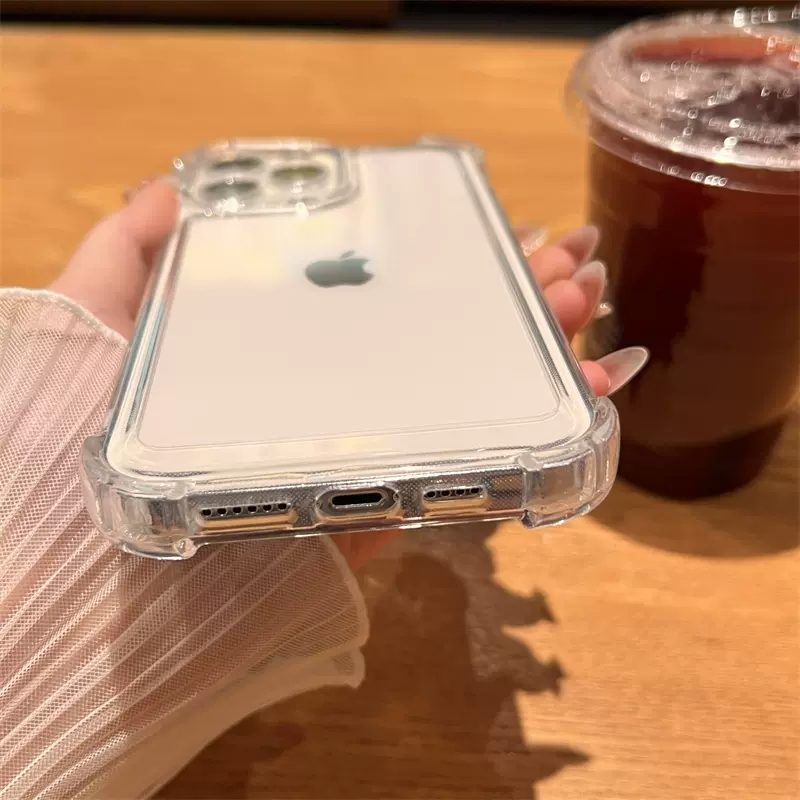 安美宝 透明四角防摔苹果15手机壳新款iphone14promax保护14plus壳13套12镜头11防摔ProMax壳高清大图