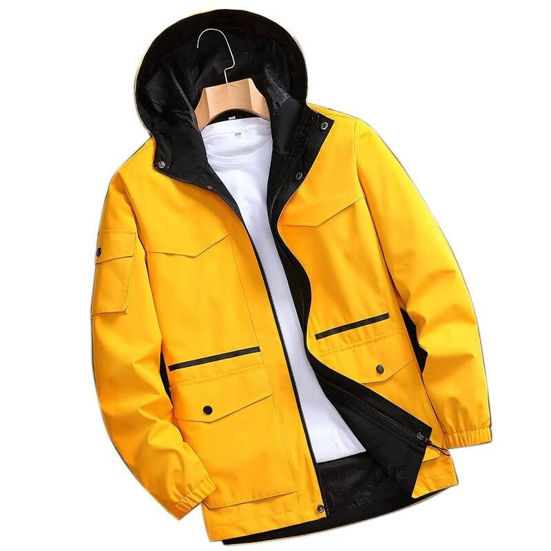 统狮冲锋风衣003-1 件 金黄色 3XL