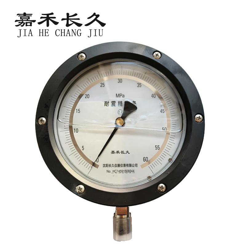 嘉禾长久+耐震抗震精密压力表检测定制型+YBN150 0.4级+块 0-60Mpa