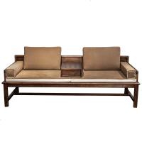 新中式罗汉床黑胡桃实木复古榫卯简约禅意家具客厅沙发床榻