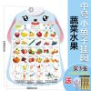 幼儿童早教有声挂图宝宝启蒙认知识字拼音拼读训练发声字母表墙贴 [升级款]水果蔬菜[买1送3]