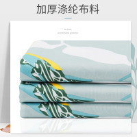 卫生间干湿分离浴室浴帘套装免打孔防水加厚保暖窗帘隔断帘布 三维工匠
