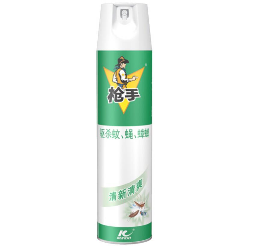 枪手(Gunner) 杀虫剂 小骑士杀虫气雾剂600ml/瓶 喷雾杀虫水除虫剂 24瓶/箱