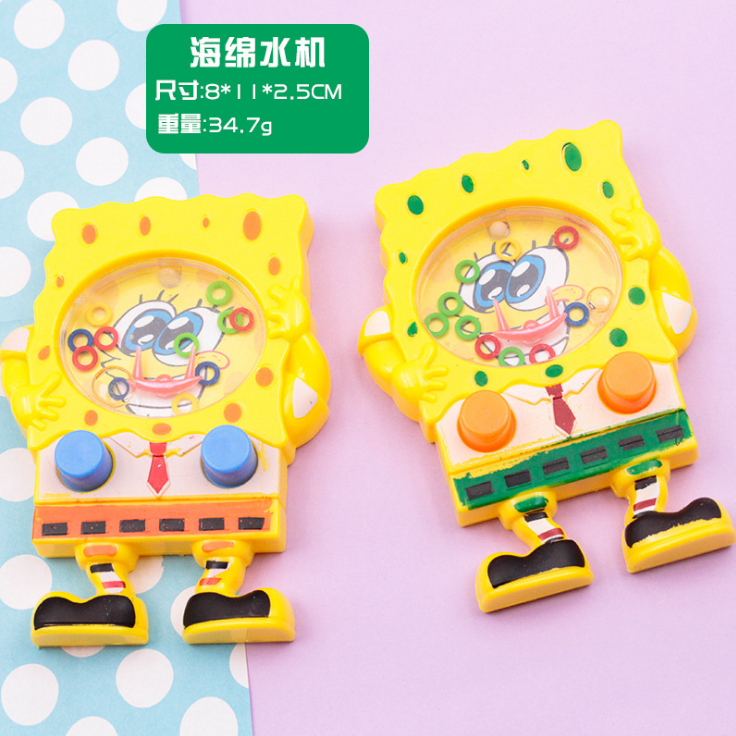 水中套圈圈游戏机 经典回忆怀旧 益智叠圈手机 套圈水机 传统玩具|/套圈海绵宝宝* /1个*