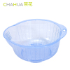茶花塑料沥水篮塑料加厚洗水果盆厨房洗菜篮淘米筛沥水晾淘米筛1906颜色随机