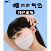 VVC防晒口罩女面罩开车防风全脸紫外线透气3d立体轻薄显瘦护眼角 少女粉 货期5-10天