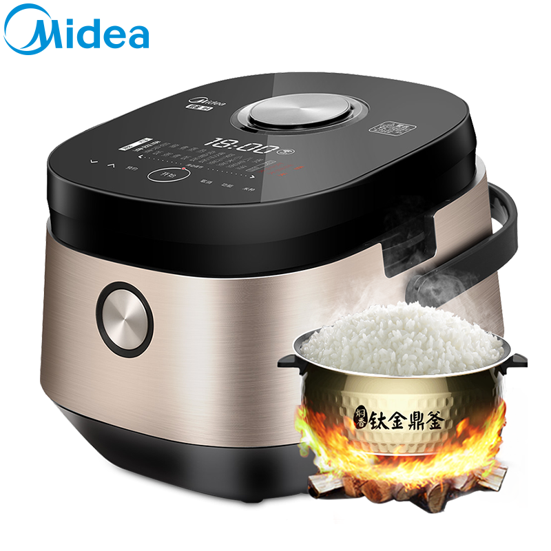 美的(Midea) 电饭煲 IH电磁加热预约功能 钛金厚釜内胆电饭锅 智能 家用大容量4升/4LMB-FZ4086