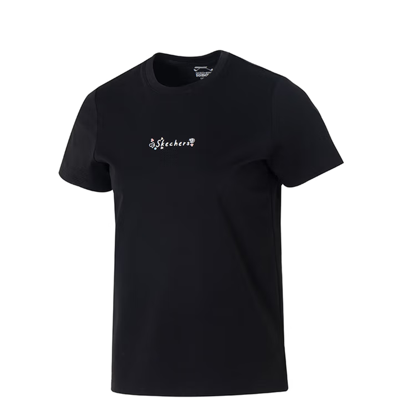 斯凯奇 女夏季黑圆领短袖 P225W304-03K8L 件