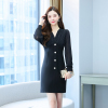 魅言魅语(MeiYanMeiYu)2021年秋季大码女装胖妹妹mm法式v领连衣裙女显瘦赫本风小黑裙