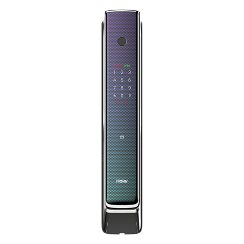 海尔(Haier)HFA-70S-ZG 指纹锁 智能锁家用防盗门锁智能门锁电子锁密码锁 曜泽黑