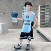 男童夏季无袖背心速干衣套装2025新款男孩夏装中大童洋气篮球服潮