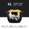江西黎川耐高温干烧砂锅炖锅陶瓷汤锅明火煮粥煲仔饭家用煤气土锅|4L韩式煲加深(黄盖)