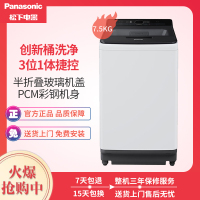 松下(Panasonic) XQB75-U7421 7KG 全自动家用 波轮静音 节能洗脱一体波轮洗衣机(灰色)