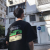 2018夏季年轻彩色印花Tee韩版圆领短袖T恤男装帅气个性体恤衫潮牌