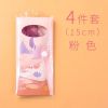 [买一套送一套]软尺子套装4件套学生文具15/20cm不伤手直尺量角 15cm [单套]粉色