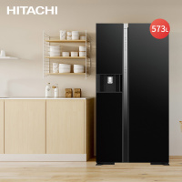 Hitachi/日立R-SBS2100NC原装进口 玻璃面板 对开门冰箱 自动制冰 风冷无霜 纳米钛过滤