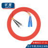 千天(QANTOP)光纤跳线 电信级光纤熔接收发器尾纤 光端机适用 ST-SC多模双芯- QT-GXTX191