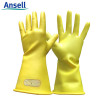 安思尔Ansell51283E013Y绝缘手套00级工作电压500V色8码单位:副 黄色 30天51-283-8码