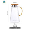 日式锤纹玻璃壶透明耐热防爆泡茶壶大容量白开水杯凉水壶防裂家用 FENGHOU 琳琅杯《2只杯子》