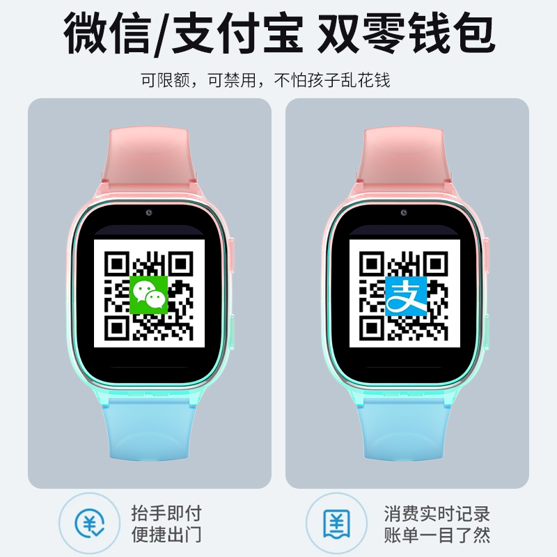 创维儿童智能电话手表微信版4G全网通WiFi连接微信QQ智能学习视频通话语音微聊定位防水拍照机器人 曙光紫高清大图