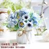 客厅摆设小清新假花摆件卧室内装饰花束餐桌摆放塑料仿真花艺盆栽