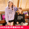 [2.5折价79元]樱桃小丸子联名唐狮秋季卫衣女圆领加绒宽松潮in韩版黑色