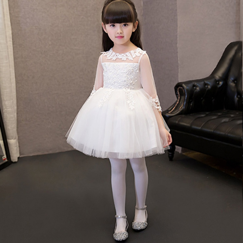 卡汐沐六一儿童节儿童公主礼服蓬蓬裙演出服花童女童婚纱长款裙钢琴纱
