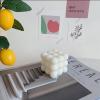 北欧塑料托盘圆形家用杂物化妆品收纳盘香薰摆件收纳盘木质ins风 香熏-小苍兰