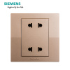 西门子(SIEMENS)开关插座 悦动香槟金系列四孔电源插座5UB8012-3NC03