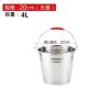 超小款20CM-4L(无盖) 不锈钢加厚水桶手提桶水桶洗衣洗菜洗车桶家用大号特厚储水桶