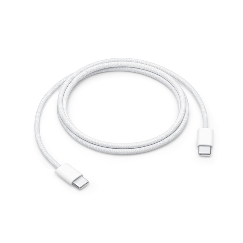 MQKJ3FE/A 60W 双头USB-C 编织充电线 (1 米)
