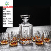 无铅水晶玻璃威士忌酒具套装洋酒杯6只装醒酒器储酒瓶壶密封酒瓶 三维工匠 款式29