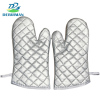 DERUIMAN加厚隔热手套耐高温防烫烘焙手套工具银色22cm