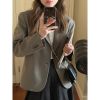 西装外套女春秋款短款矮个子上档次网红上衣秋季2021新款西服