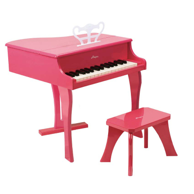Hape30键钢琴粉色3-6岁早教益智玩具启蒙音乐玩具男孩女孩玩具