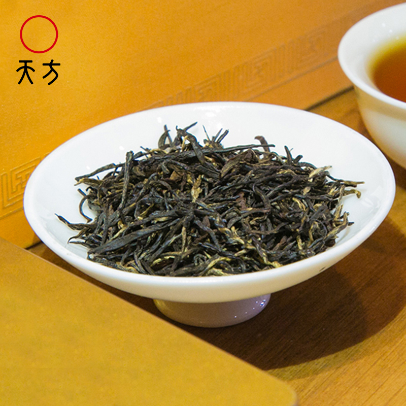 [中华特色]池州馆 2025年新茶春茶天方150g祁毫私房茶祁门红茶瓷罐礼盒装 安徽天方茶叶高清大图