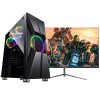 铭能 i9级十核E5-2670V2/GTX1060/16G内存/480G高速固态 台式电脑 DIY组装机 台式机 电脑主机 组装电脑 家用办公商务学生直播游戏电脑台式+24英寸全套