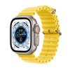2022年新款 苹果 Apple Watch Ultra (GPS + 蜂窝网络)49mm 钛金属表壳 黄色海洋表带