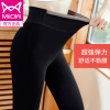 猫人加厚加绒550克打底裤棉款女冬季保暖加厚黑色高腰外穿一体裤高密羊毛裤