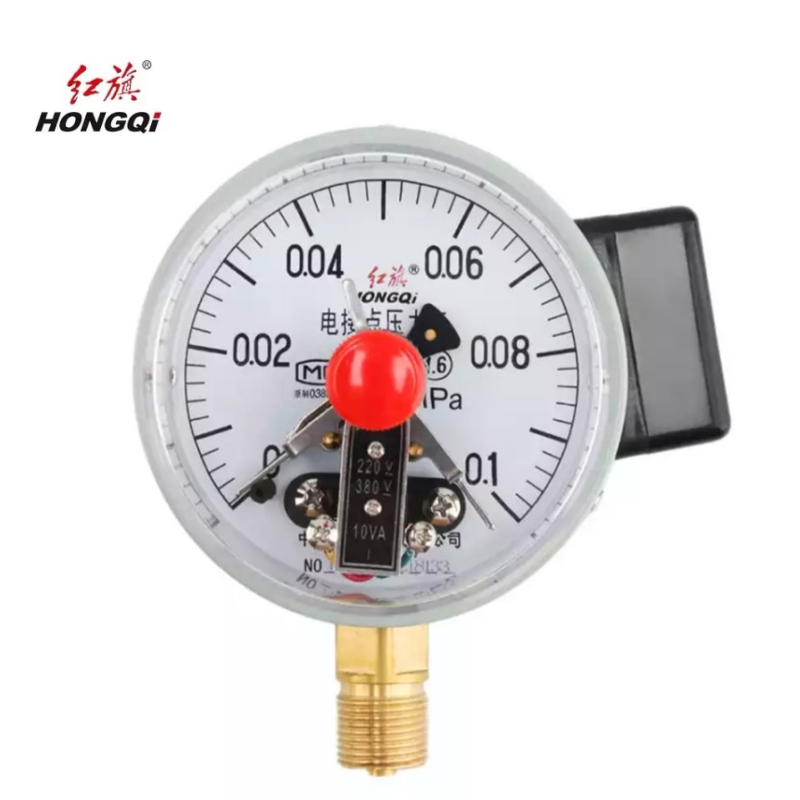 红旗 电接点压力表定制检测款 YX100 块 0-0.1MPA